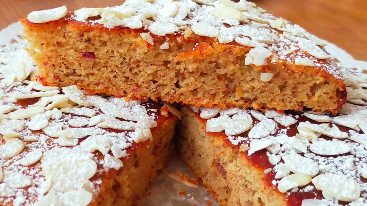 Torta integrale ai datteri, noci e senza zucchero/la ricetta golosa e salutare