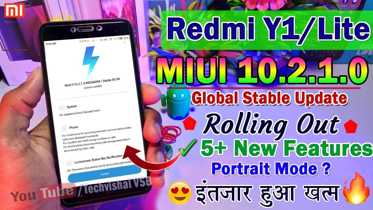 Redmi Y1 / Y1 Lite New MIUI 10.2.1.0 Stable Update Rolling Out | 5+ New Hidden Features in Redmi Y1