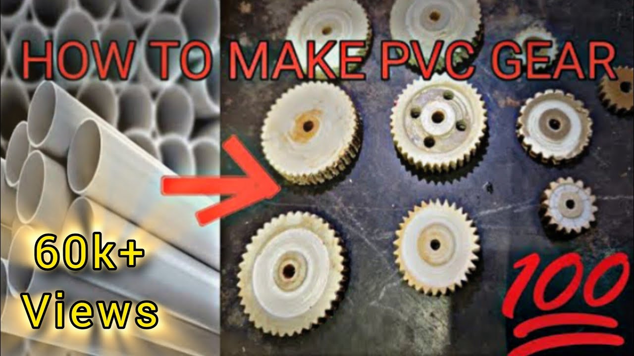How to make pvc gear⚙️ at home /homemade plastic gear⚙️#electronicmusic 