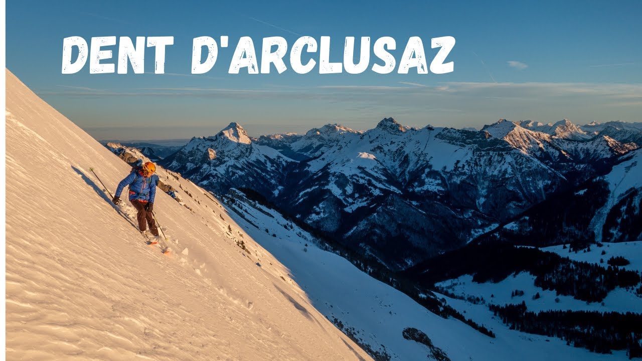Lever de soleil au sommet de la Dent d'Arclusaz - ski de rando