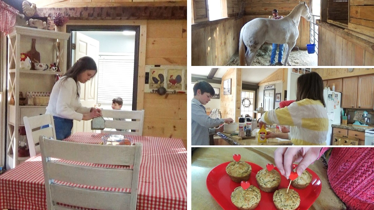 A family that cooks together... 😳 Southern Family Cooking & Farm Chores in the hills of Appalachia