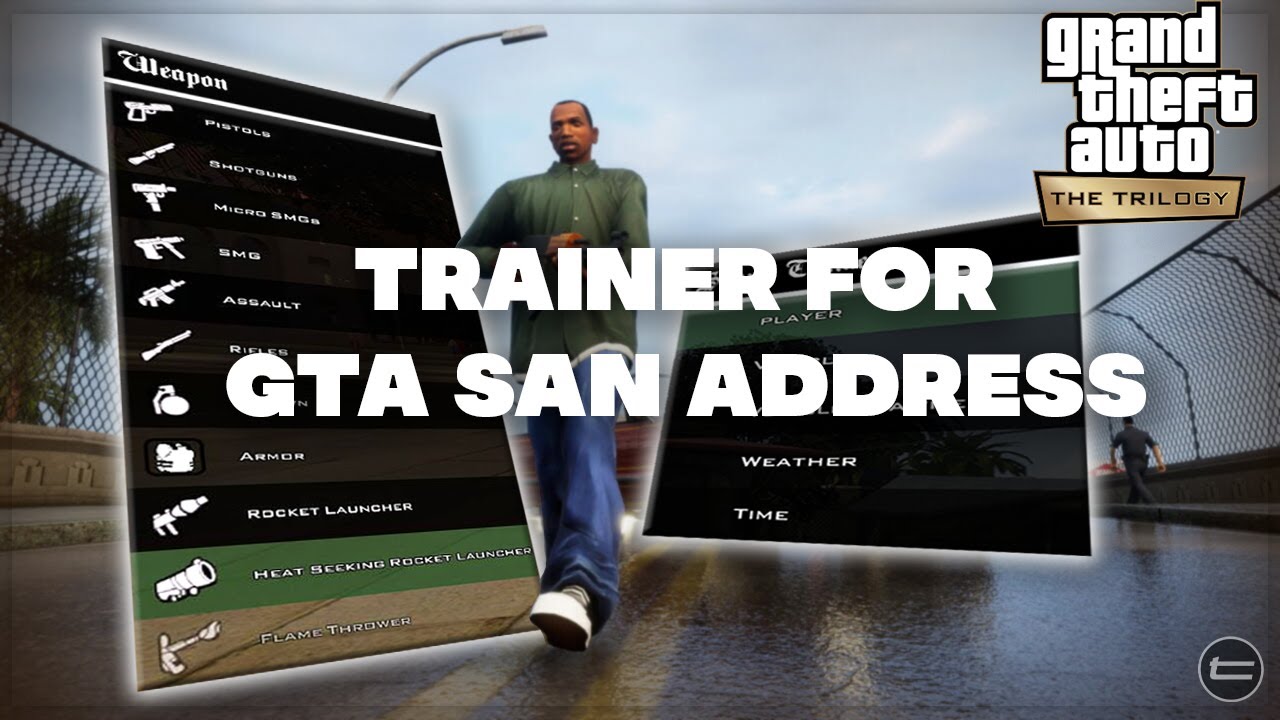 How to install Mod menu/Trainer for GTA San Address Definitive Edition | 2021
