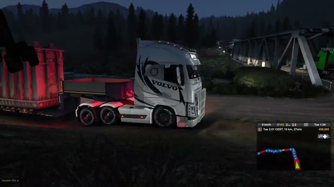 Another big cargo on the quarry road [TruckersMP] [Promods] [Euro Truck Simulator 2]