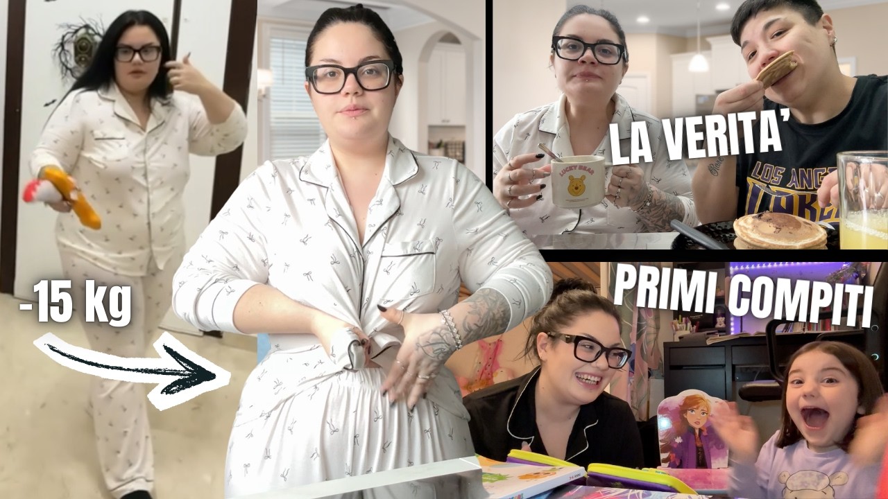 -15 KG E COME MI SENTO...PRIMI COMPITI DI ZOE e parlo delle polemiche sul nero con TUTTA LA FAMIGLIA