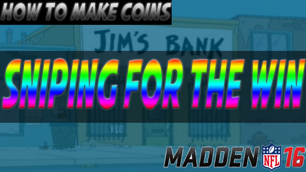 How to snipe in MUT 16 | Madden 16 Ultimate Team