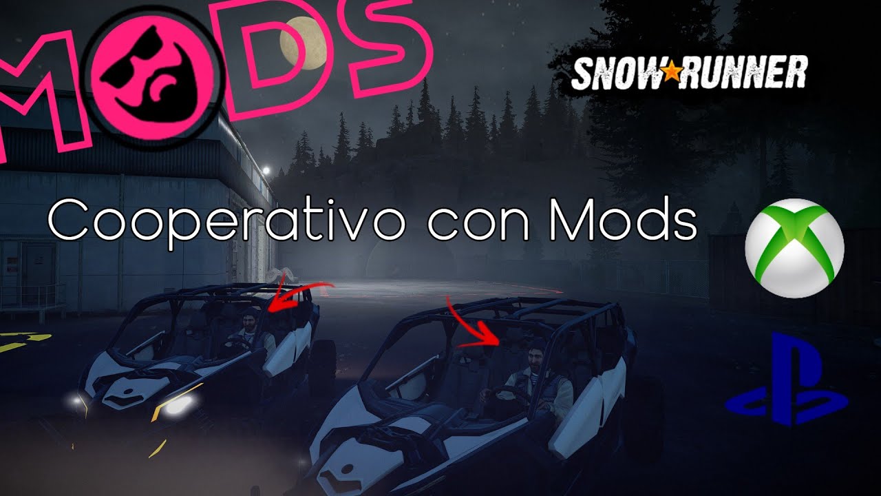 SnowRunner / C&oacute;mo jugar cooperativo con mods / Tutorial / CanAm / partida multijugador / mods