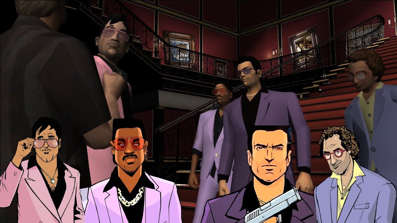 Бета-версия GTA Vice City и арт-персонажи, часть 1 (геймплей 2020 года)