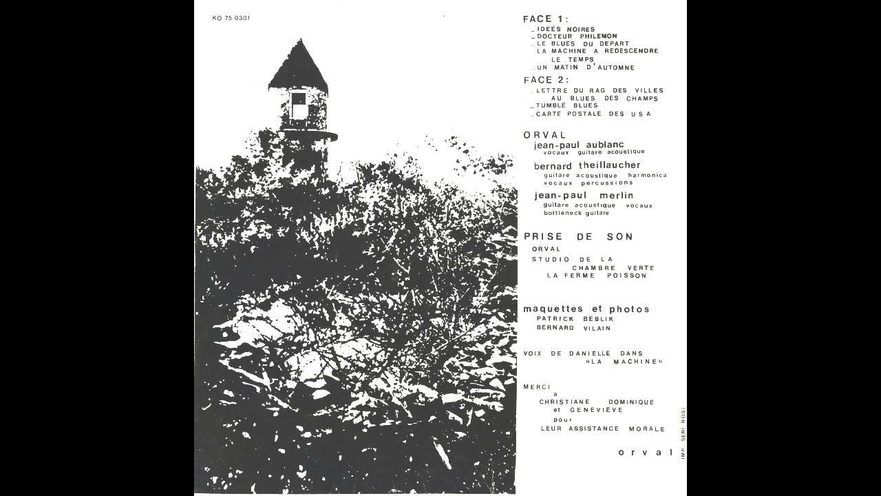 Orval &ndash;Chants Et Guitares Acoustiques  Folk, World, & Country, Folk Rock , Chanson 1975