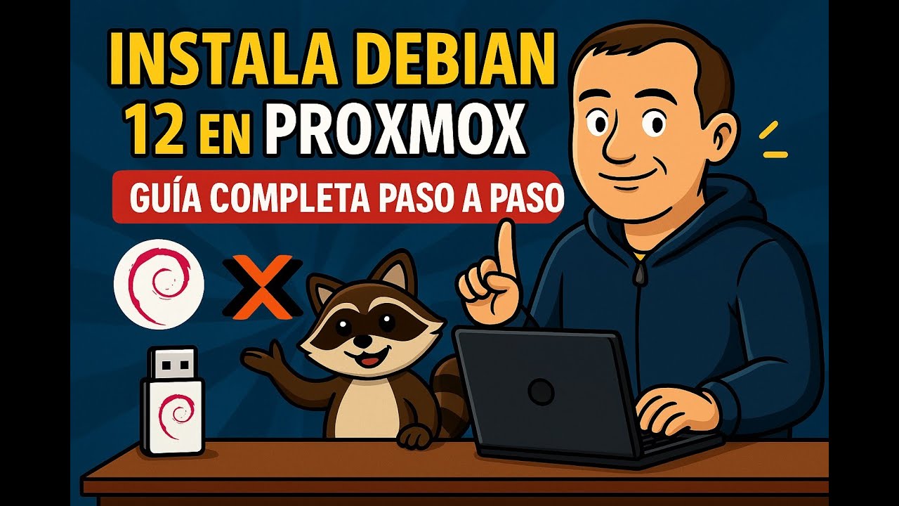 🚀 Cómo Instalar Debian 12 en Proxmox Paso a Paso 🖥️ | Guía Completa para Crear tu Máquina Virtual