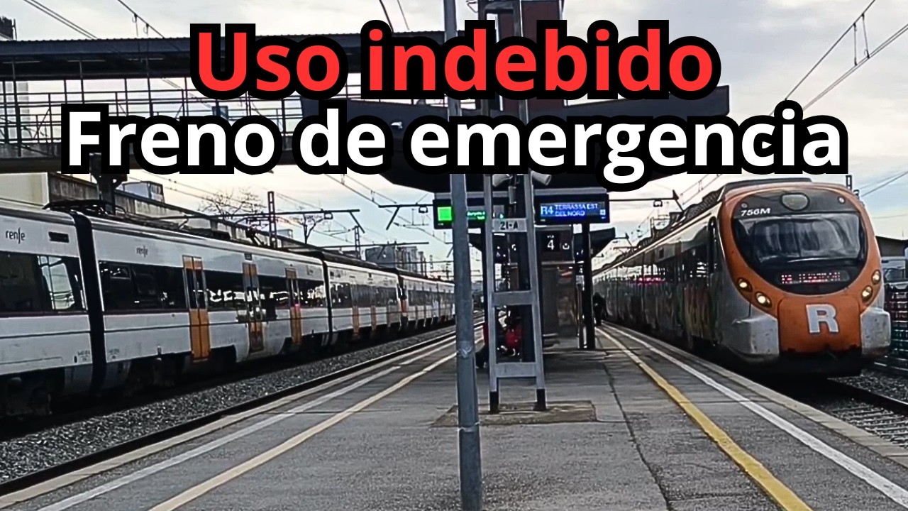 USO INDEBIDO DEL FRENO DE EMERGENCIA. Tren queda bloqueado