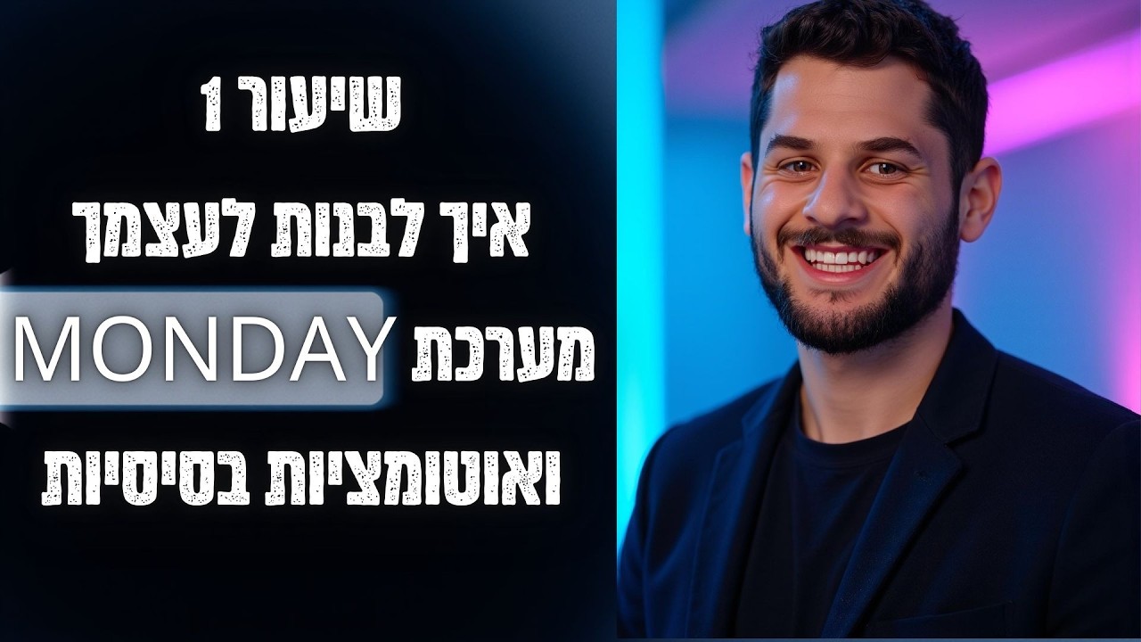 איך לבנות מערכת CRM פשוטה ב-MONDAY ואוטומציות בסיסיות ב-MAKE? [שיעור 1]