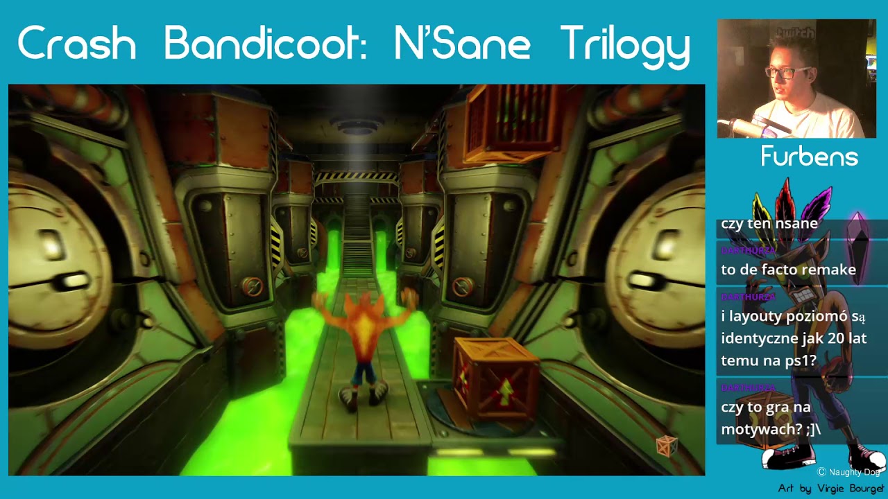 Crash Bandicoot N'Sane Trilogy - Furbens Stream [PL] - Part 2
