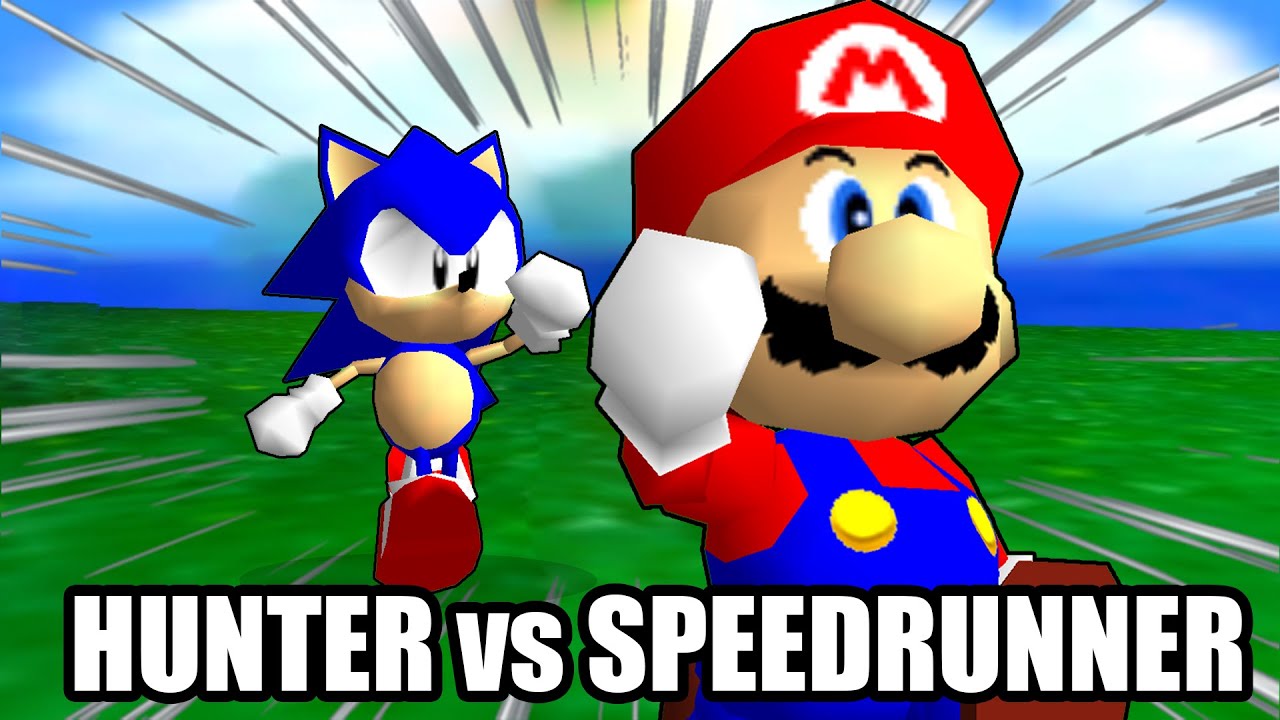 Mario 64 Manhunt but Sonic is HUNTING ME
