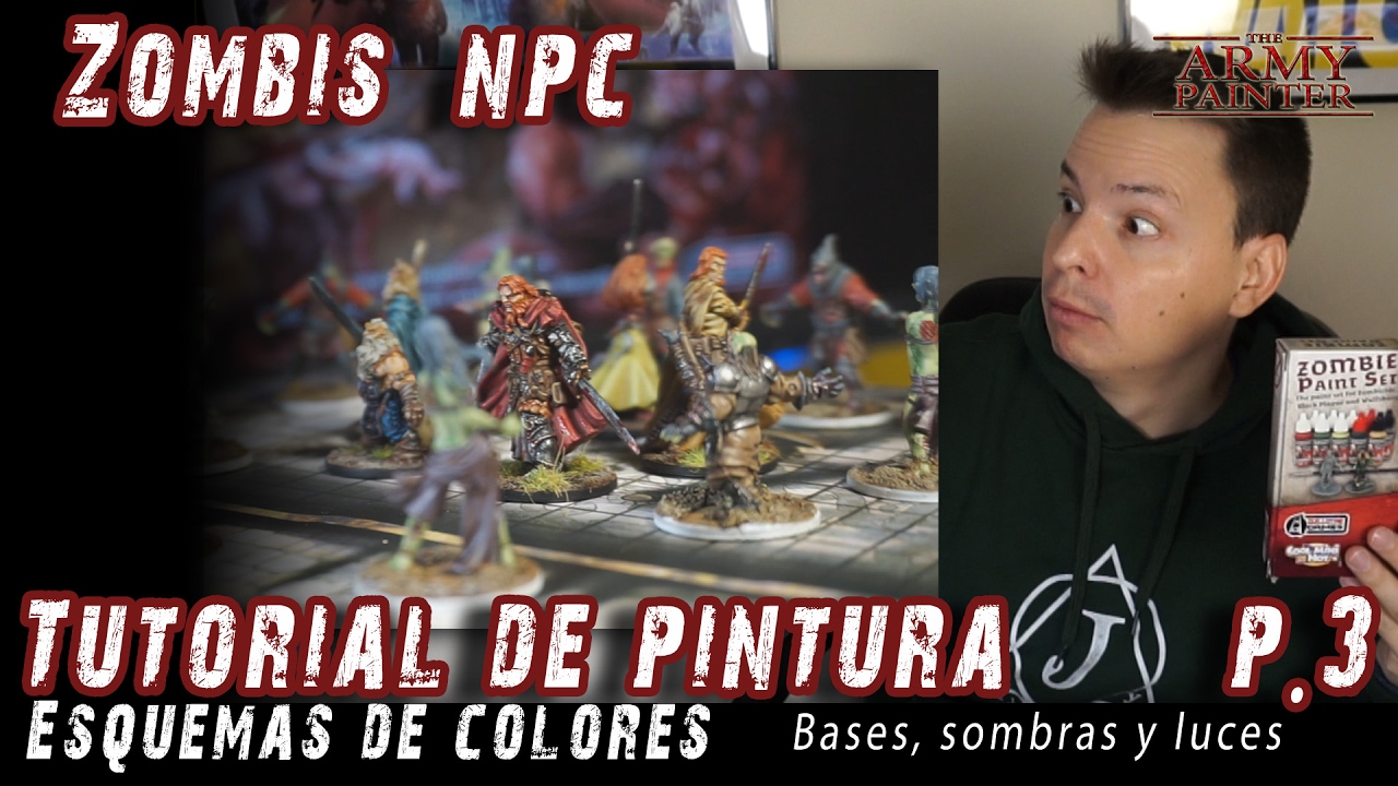 Zombicide Black Plague tutorial de pintura para principiantes: Zombis NPC. Parte 3