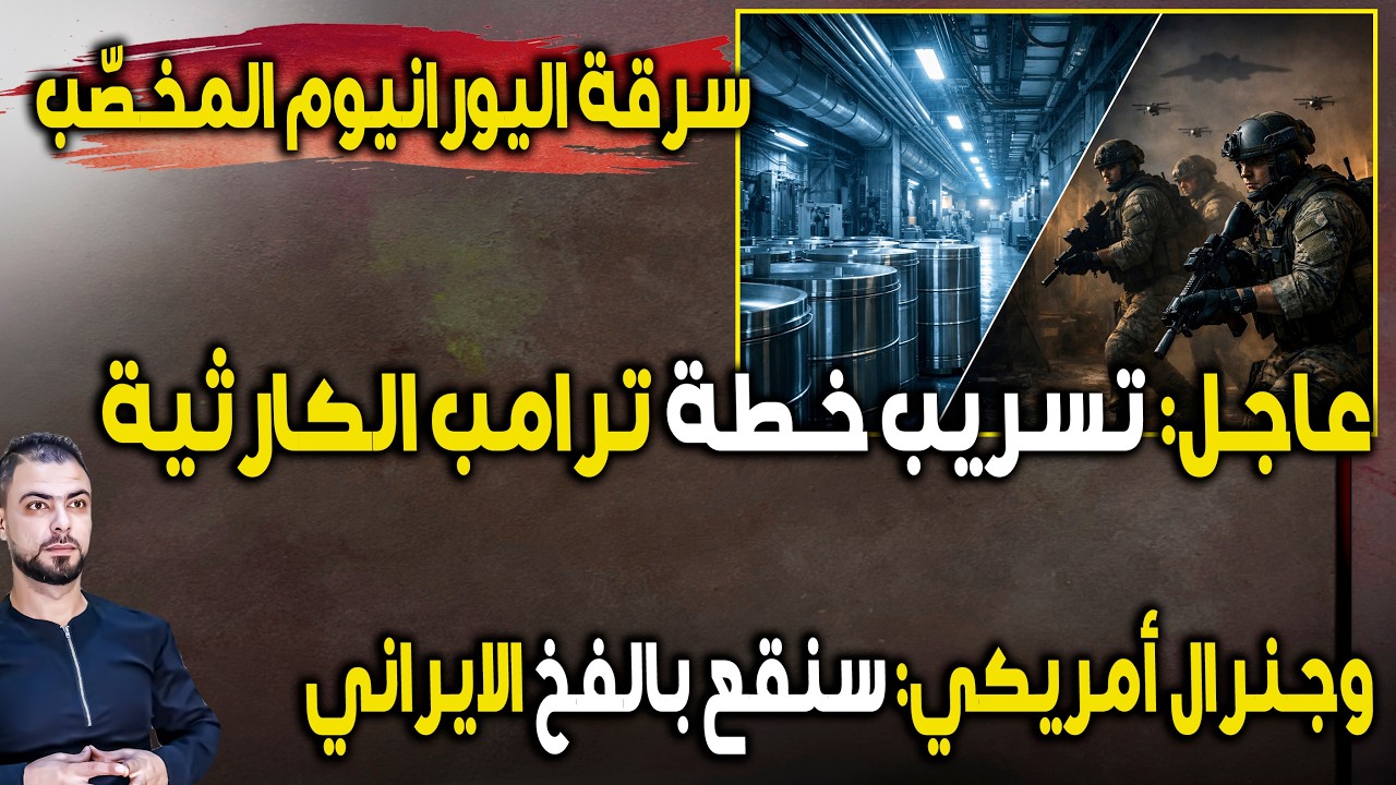 عاجل: سرقة اليورانيوم المخصّب | تسريب خطة ترامب الكارثية..وجنرال أمريكي: سنقع بالفخ