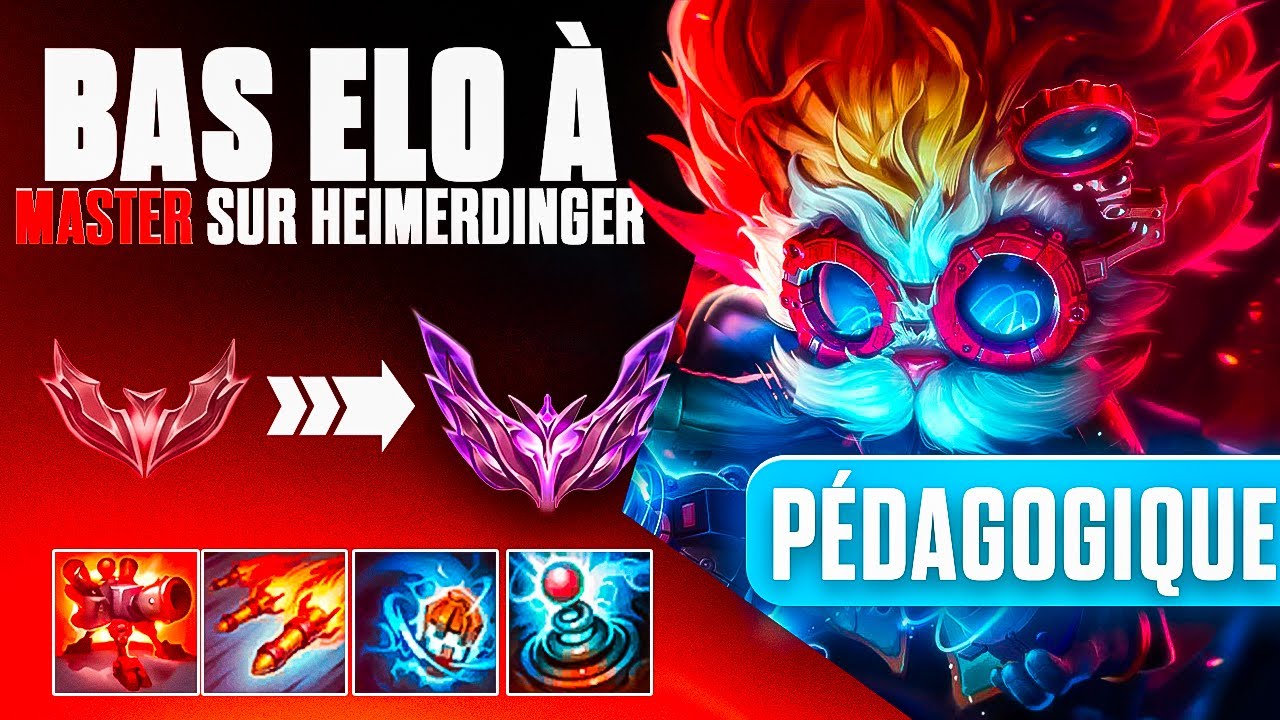 Heimerdinger FULL PEDAGOGIQUE De unranked jusqu'&agrave; Diam 80% wr + !