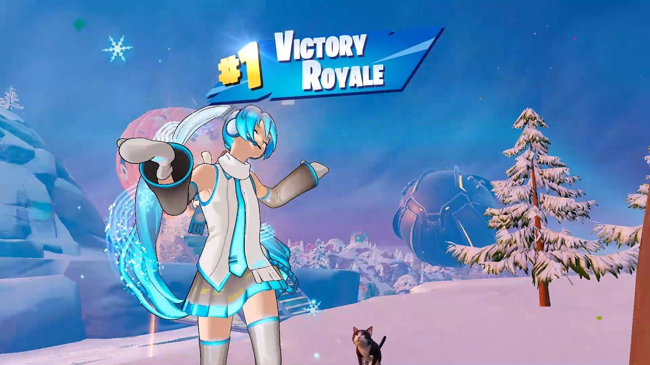 Fortnite Chapter Seven | Snow Miku Gameplay