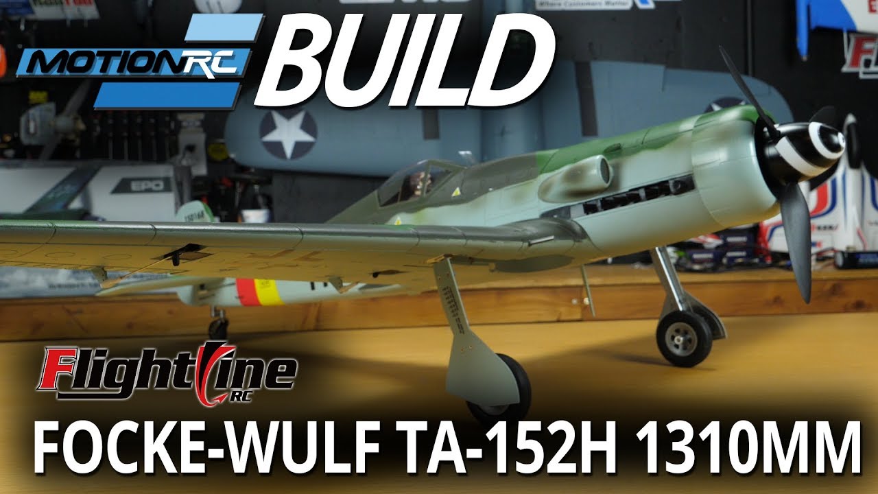 FlightLine 1310 мм TA-152H — Видео сборки — Motion RC