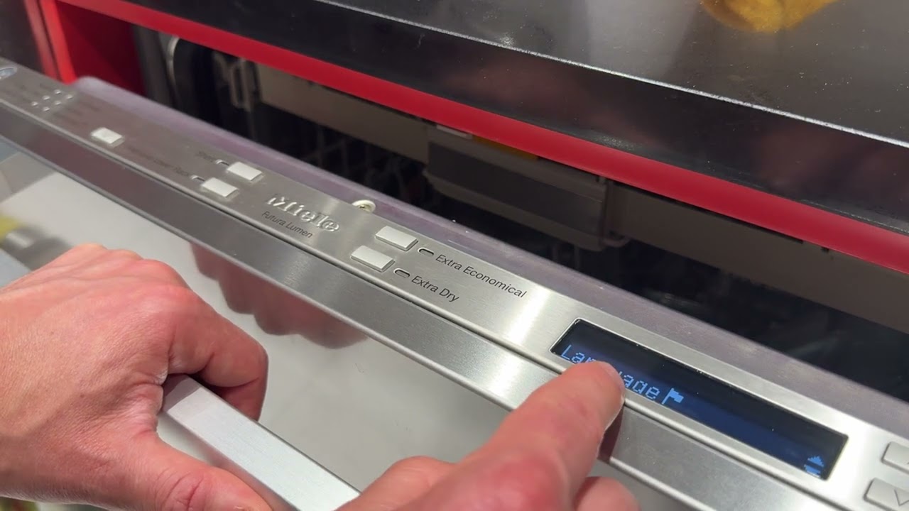 How To Change Settings Miele Dishwasher (Futura Lumen)