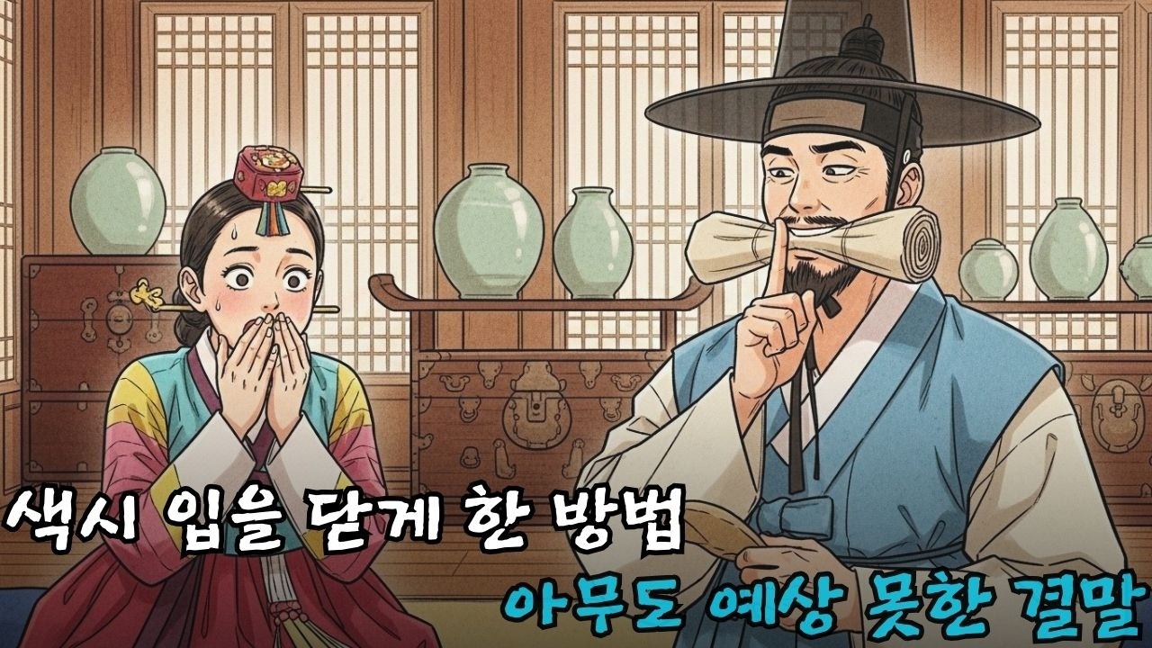 색시의 입을 닫게 한 방법, 아무도 예상 못한 결말 | 야담·민담·전설·설화·옛날이야기