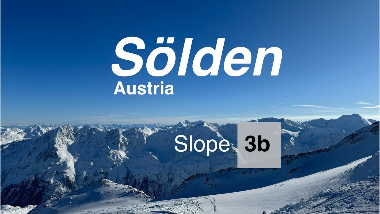 Skiing in Sölden - Austria // Slope 3b (blue)