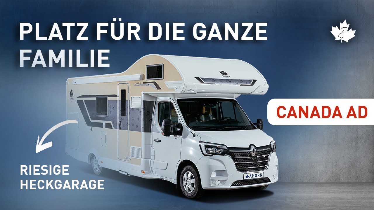 Platz für die ganze Familie + riesige Heckgarage im Ahorn Camp Canada AD