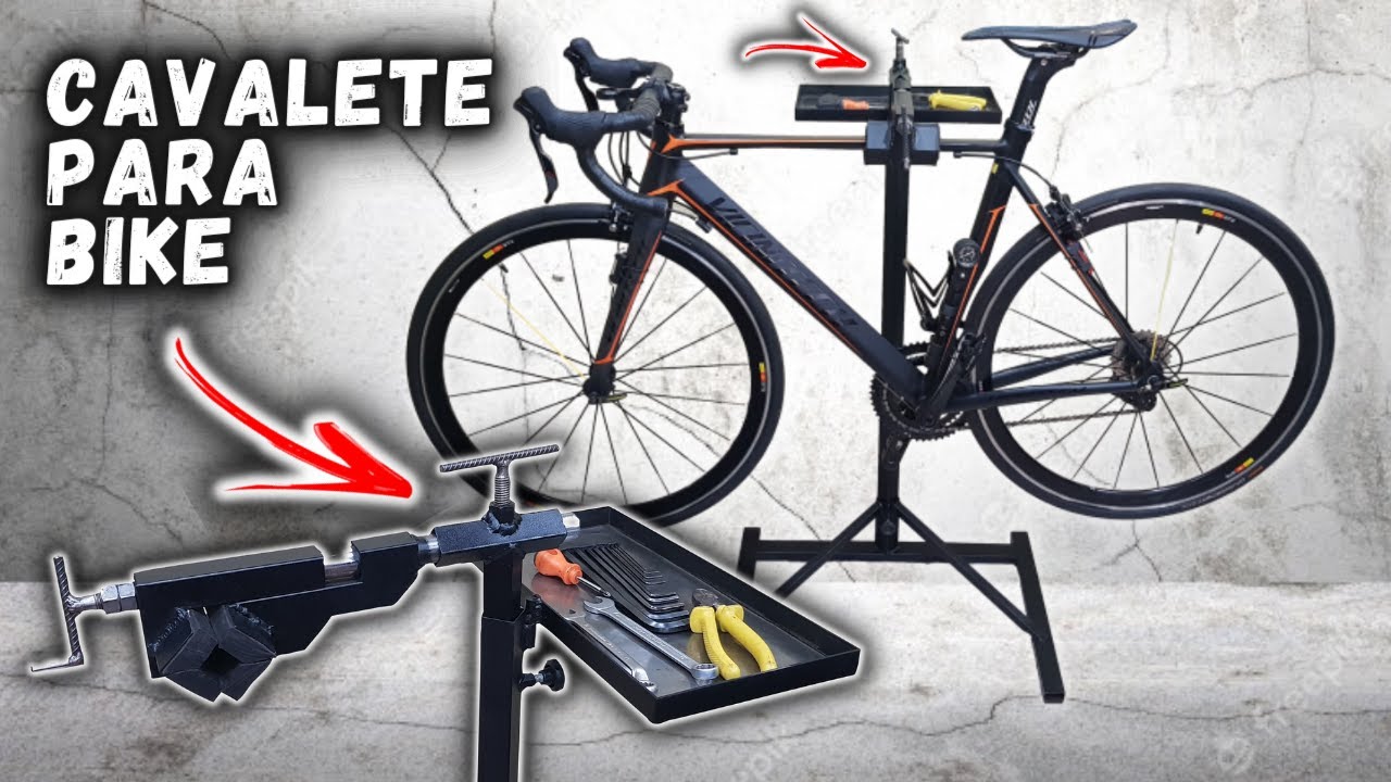 Cavalete Super Poderoso Caseiro Para Manutenção de Bicicletas | BCE