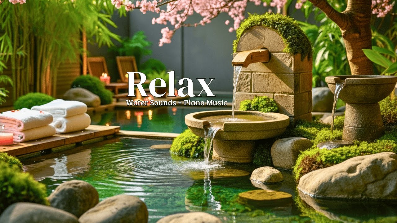 Soothing Relaxing Music & Water Sounds 🍃 Peace of Mind, Anxiety Relief