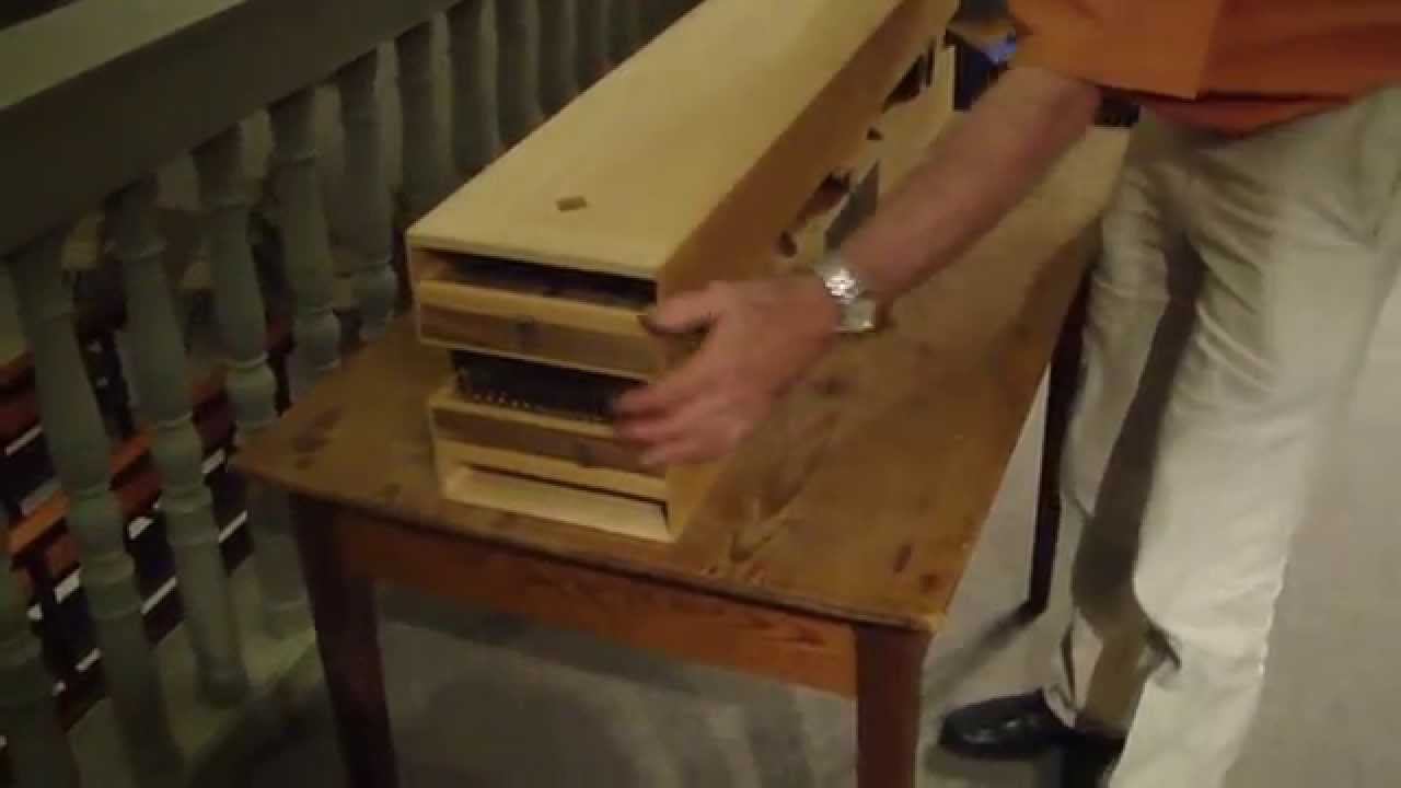 Folding Harpsichord - Clavecin brisé - cembalo piegatorio