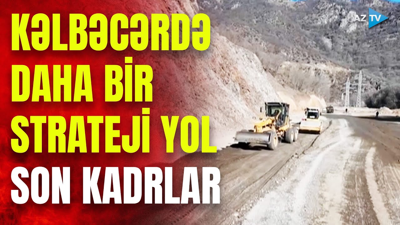 Kəlbəcərin bu hissəsindən keçən STRATEJİ YOLDAN görüntülər – BİRBAŞA BAĞLANTI