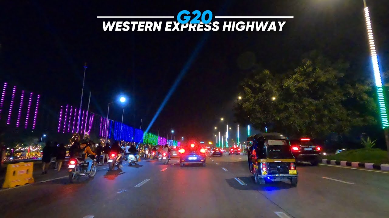 Makeover of Western Express Highway, Mumbai for G20 Summit 2023 | 4K Drive