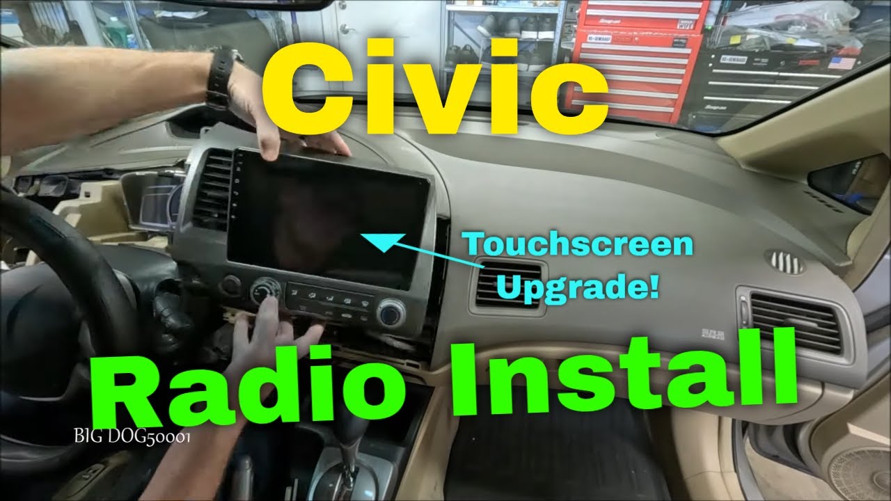 Honda Civic Touch Screen Radio and Backup Camera Installation