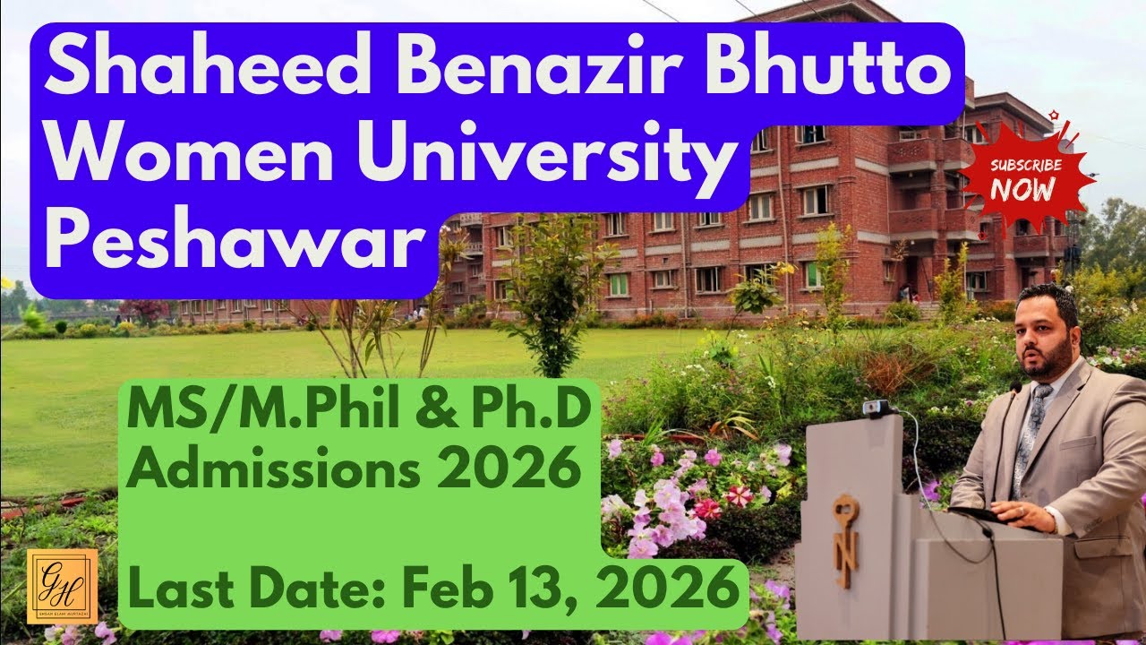 Shaheed Benazir Bhutto Women University Peshawar Admission 2026