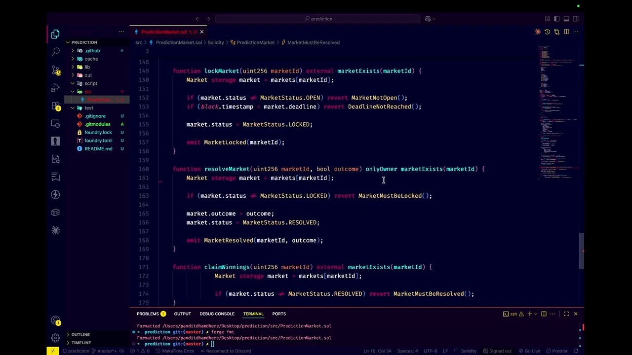 Part 3 - Build a Prediction Market Smart Contract