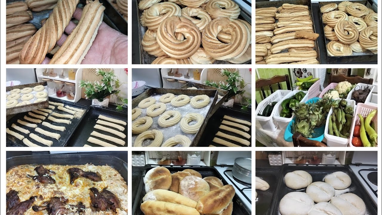 قضياني الاسبوعي وجبات متنوعة روتين محفز لازم تكوني مرا ونص باه تتغلبي علي شقي🌼 روز فلكوشة خبز بريوش 