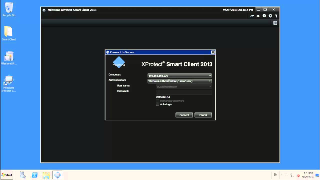 Installing & Configuring Milestone Smart Client (Step - 9)
