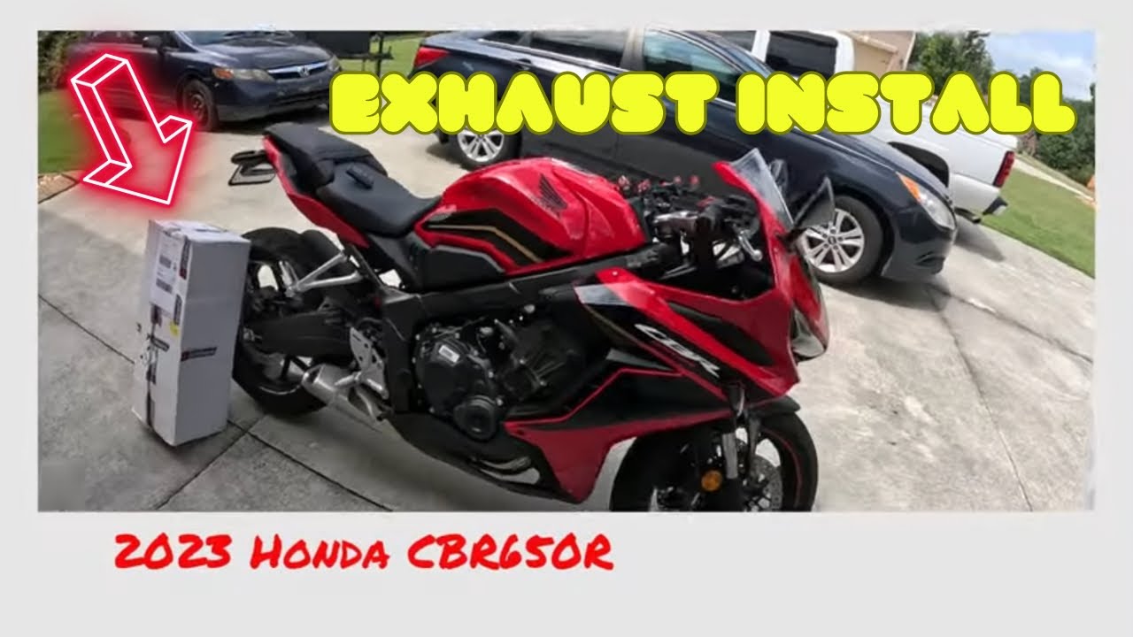 Распаковка и установка выхлопной системы Dominator на Honda CBR650R 23 года | #honda #dominator #...