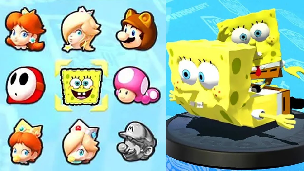 SpongeBob in Mario Kart 8 Deluxe! (Turnip Cup)