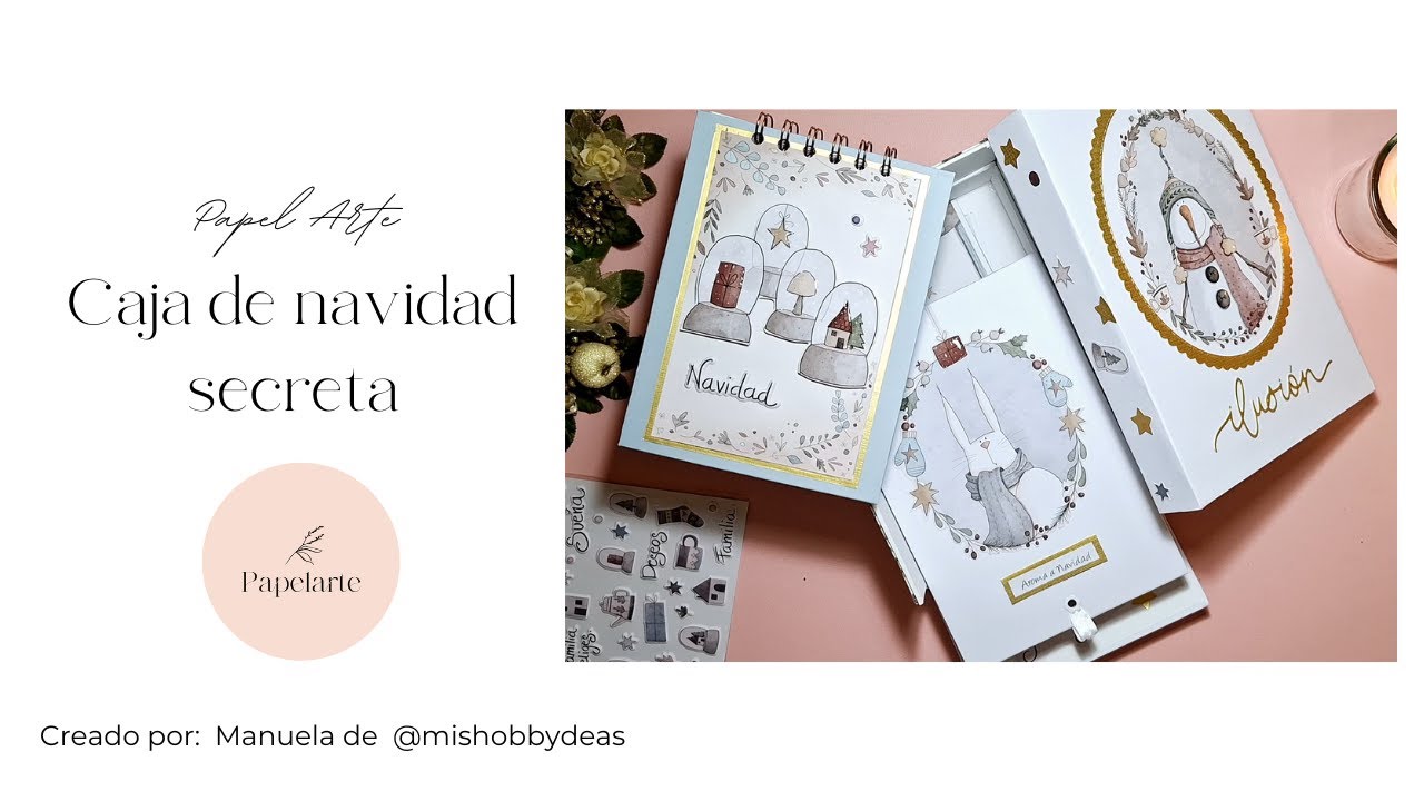CAJA SECRETA en cartonaje - El altillo de los duendes - Papelarte #cartonaje #scrap #diy