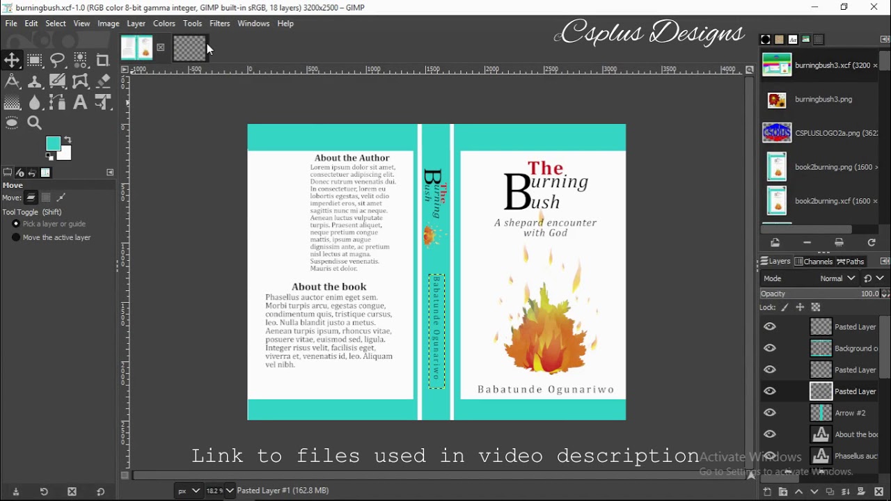 Gimp tutorial: How to design a simple book cover #explore #trending