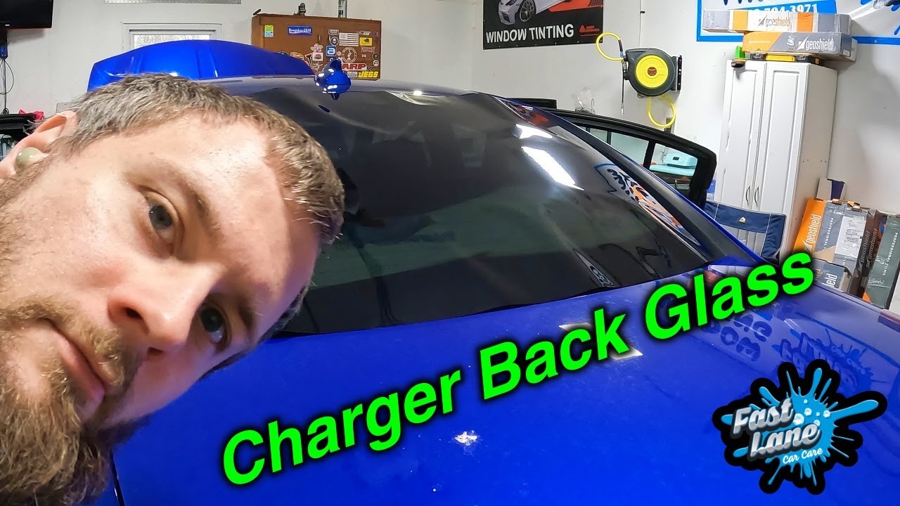 How To Tint The Infamous Dodge Charger Back Window With Ceramic Tint!