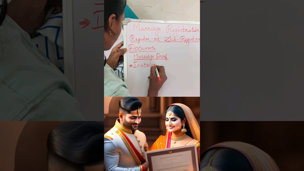 Marriage Registration👩&zwj;❤️&zwj;👨| Documents Needed |#marriage #registration #documents #learnlaw #sowkar