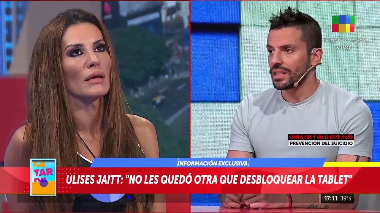 DESBLOQUEARON la TABLET de NATACHA JAITT: La PALABRA de ULISES