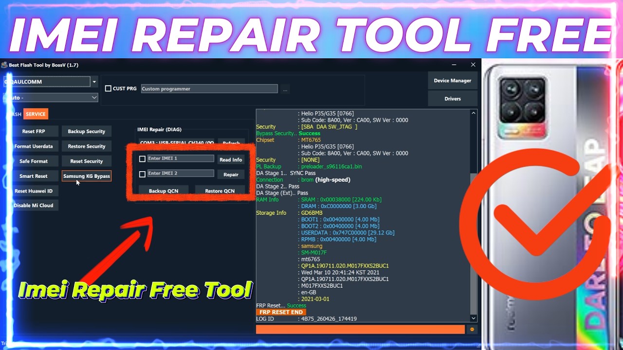 Free IMEI Repair Tool | IMEI Repair All Android Free | UNISOC/SPD | MTK Qualcomm 💯✅