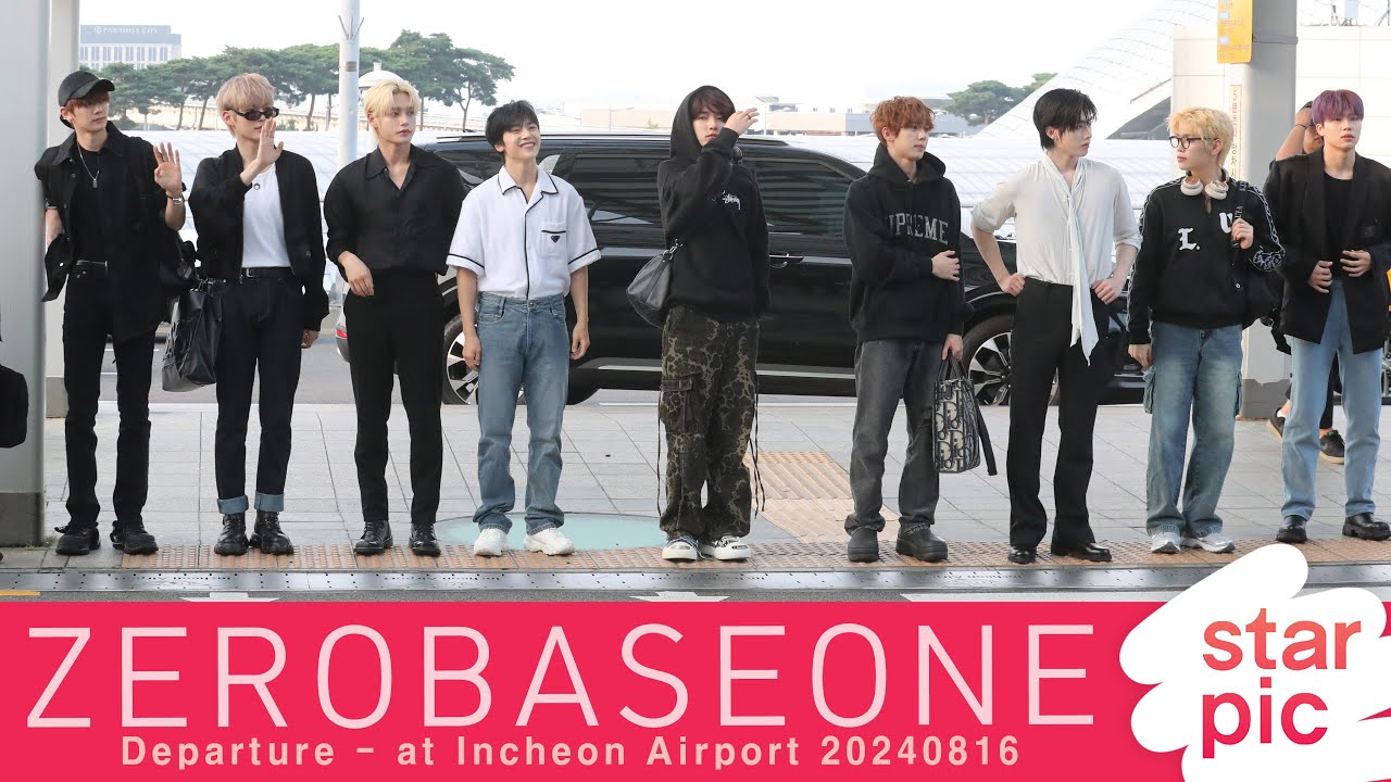 제로베이스원 '아침부터 멋짐폭발!'  [STARPIC] / ZEROBASEONE Departure - at Incheon Airport 20240816