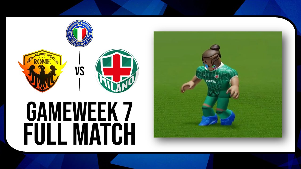 (FULL MATCH) A.S. Rome vs S.S.C. Milano | RFL S1 - Italia Professionale Divizione [GW7]