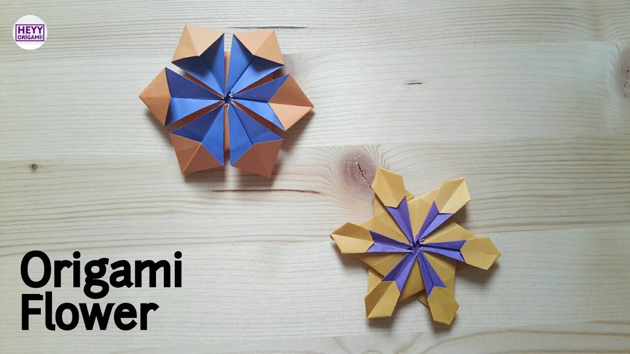 Origami Star Flower Tutorial