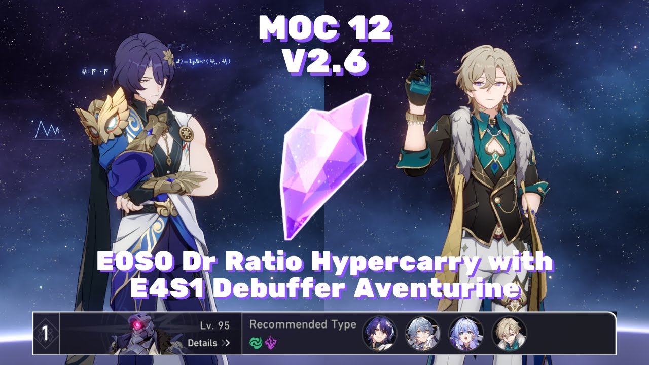 E0 Dr Ratio (Topaz S1) + E0S0 Sunday + E1S0 Robin + E4S1 Aventurine | 2.6 MOC 12-1 | 1 cycle
