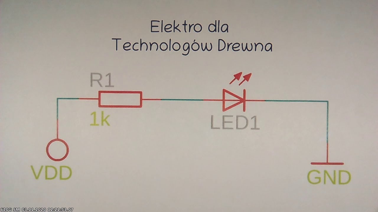 EdTD - Pierwszy układ (dioda + rezystor)