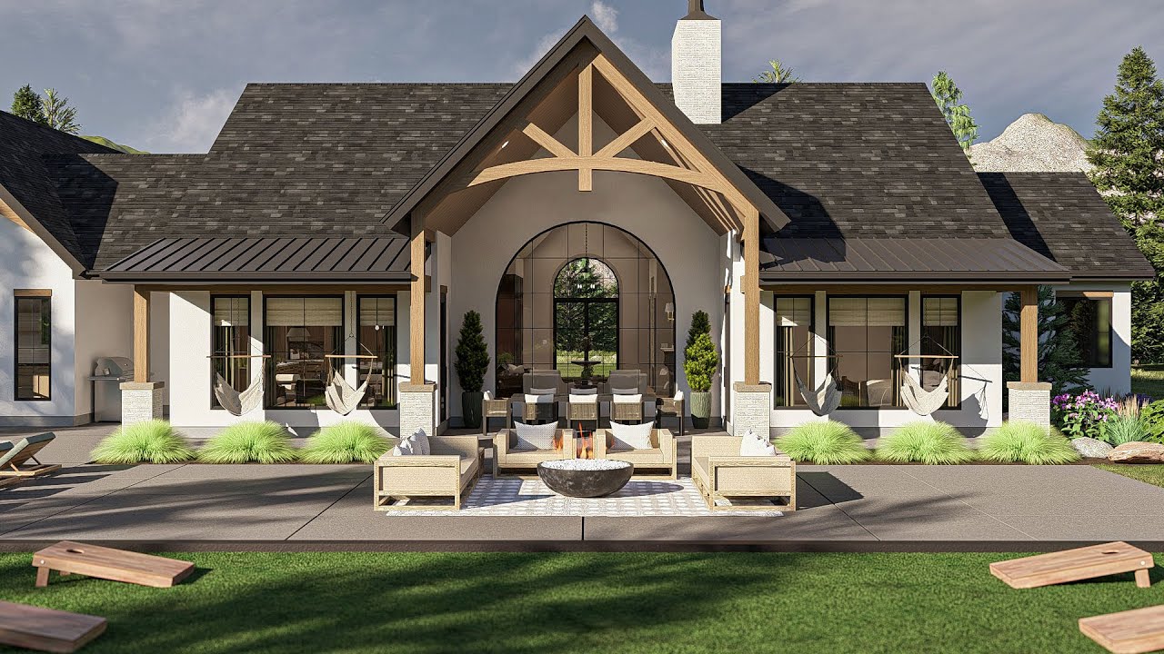 Hill Country Style House Plan | Horseshoe Flats